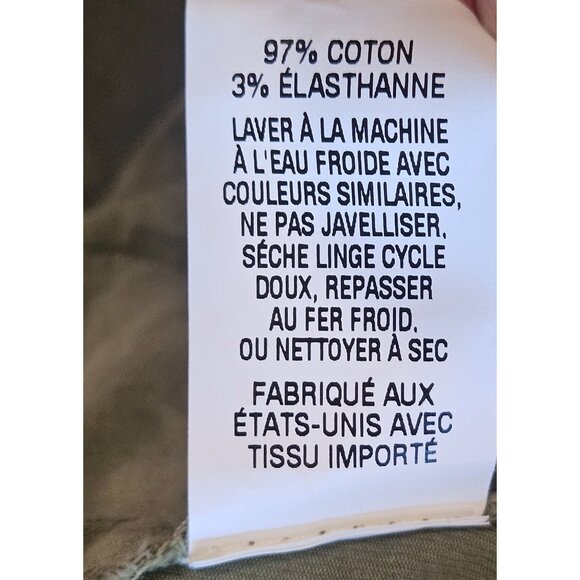 Nili Lotan Women Olive Stripe Pant M Utility Tailored Parisian Street Soft Power - Picture 13 of 15